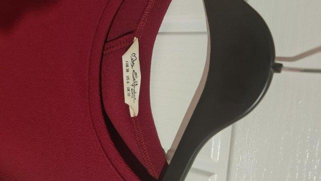 Image 3 of Red wine colour Miss Selfridge Dress M / 12