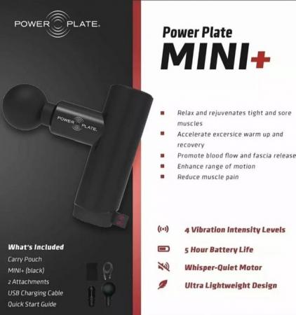 Image 3 of White Power Plate Mini+ Massage Gun Compact High Power Quiet
