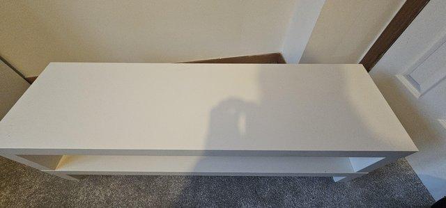 Image 3 of IKEA LACKTV bench, white. 120x35x36 cm.