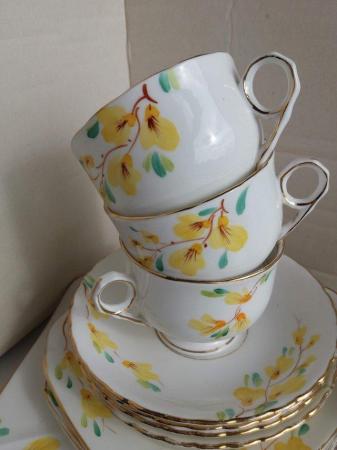 Image 3 of Vintage Tea Set Primrose Yellow gilded