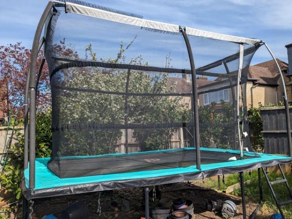 Image 3 of 8ft by 12ft rectangular trampoline