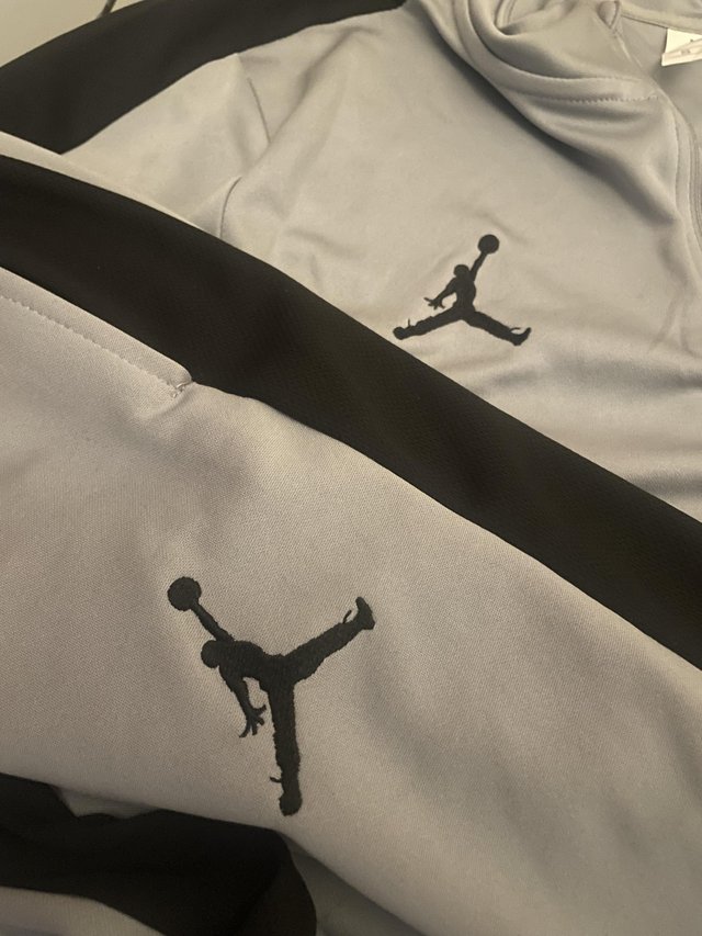 Preview of the first image of Grey PSG X Jordan Tracksuit.