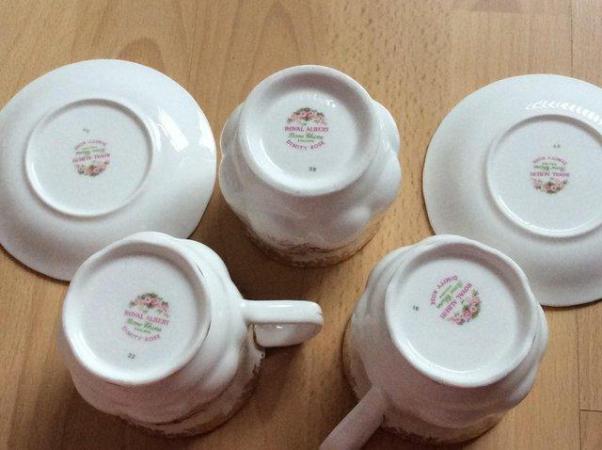 Image 1 of Royal Albert items 2 teacups and saucers and sugar pot