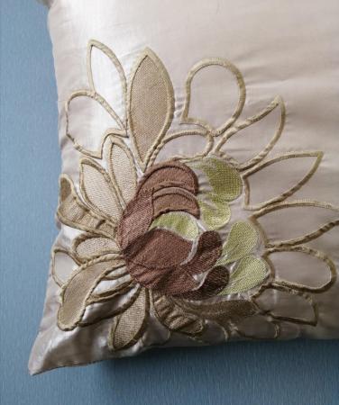Image 3 of 2 Beige Cushions 39cm Square Each.