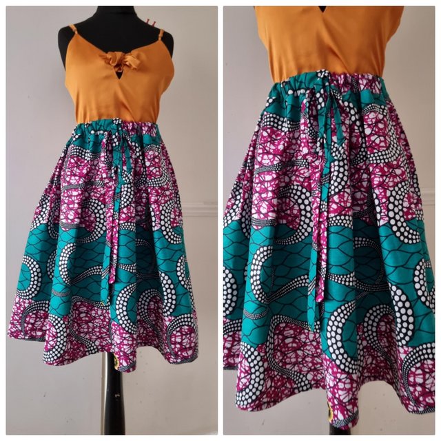 Preview of the first image of Ankara Skirt size small.