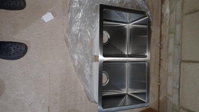 Preview of the first image of Brand New Stainless Steel Double Kitchen Sink RRP £215 - com.