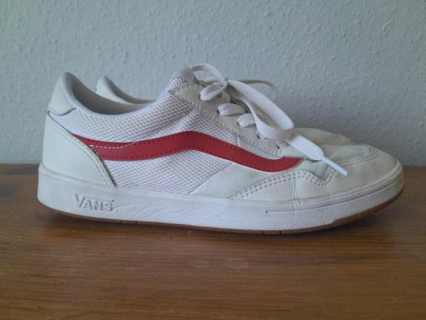 Image 1 of Vans White and Red. Size 8.