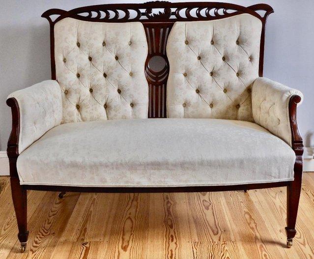 Preview of the first image of Charming Two seater Edwardian Sofa.