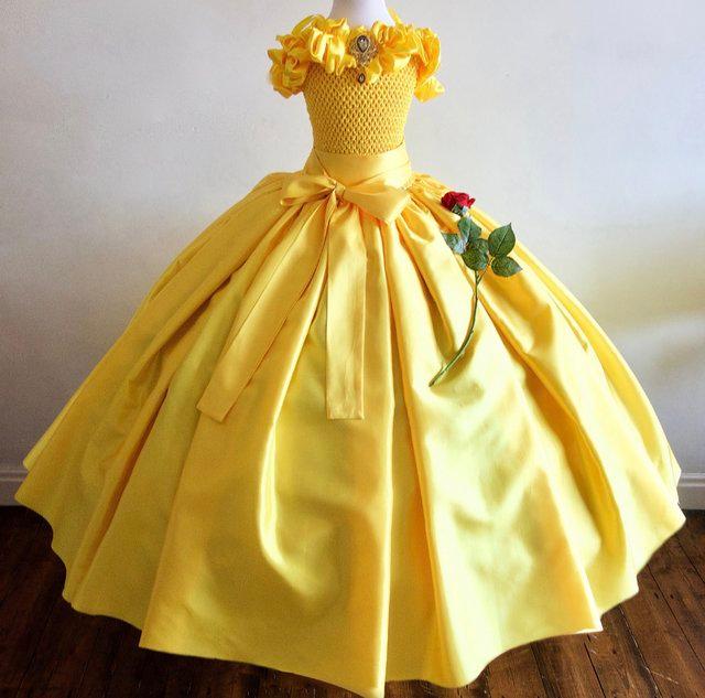 Preview of the first image of Beautiful Disney Belle Inspired Bridesmaid Dress.