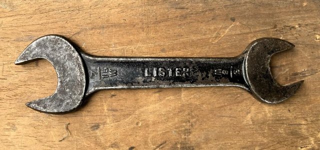 Preview of the first image of RARE LISTER STATIONARY ENGINE SPANNER WRENCH TOOL INDUSTRIAL.