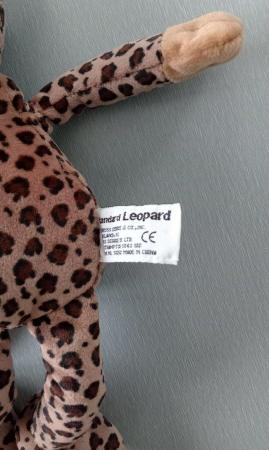 Image 4 of Russ Berrie UK soft toy Leopard.  Length approx: 14".
