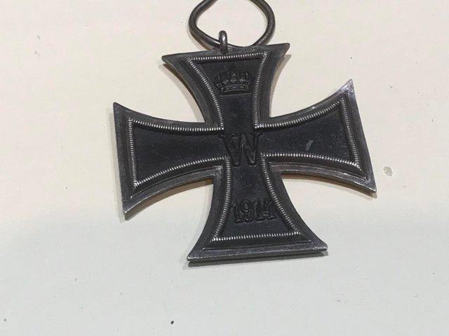Preview of the first image of German 1st class iron cross Great War medal.