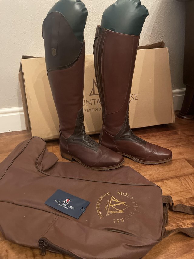 Preview of the first image of Mountain Horse Sovereign High Rider boots.