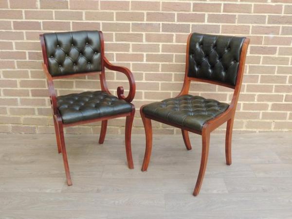 Image 13 of 6 Beresford and Hicks Chesterfield Chairs (UK Delivery)