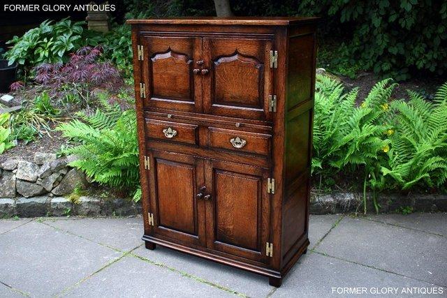 Image 87 of A TITCHMARSH AND GOODWIN OAK WINE CUPBOARD DRINKS CABINET