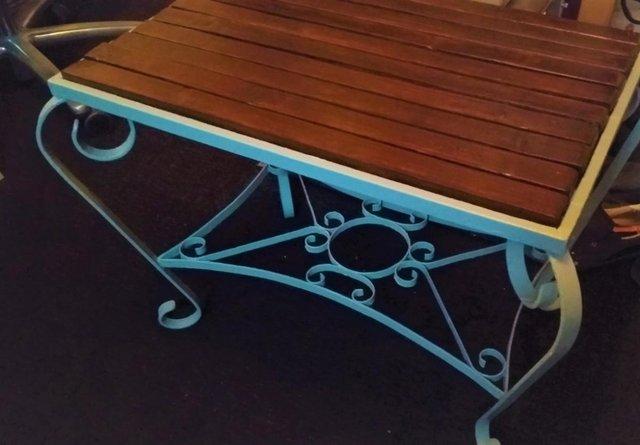 Image 2 of vintage remade , coffee/cocktail table . inside or out