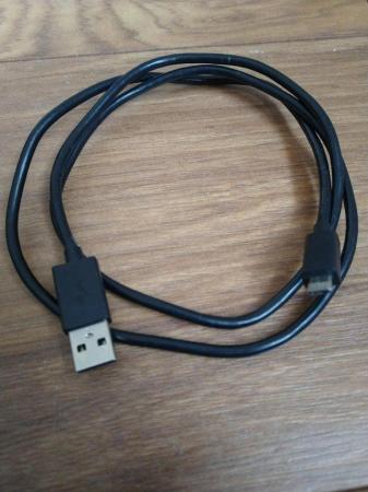 Image 2 of 1x USB to Micro-USB Black Cable (1m)