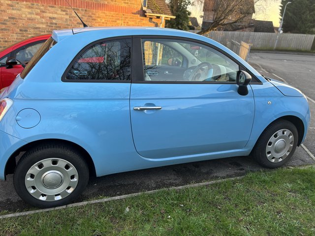 Preview of the first image of Fiat 500 car baby blue xxx.
