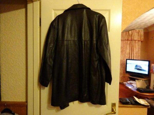 Image 3 of Ladies 3/4 Black leather Jacket