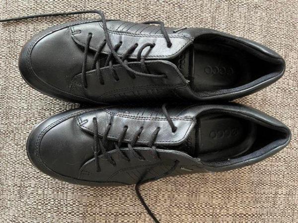 Image 3 of Clarks Eco Ladies Black Leather Goretex Shoe - Size 39
