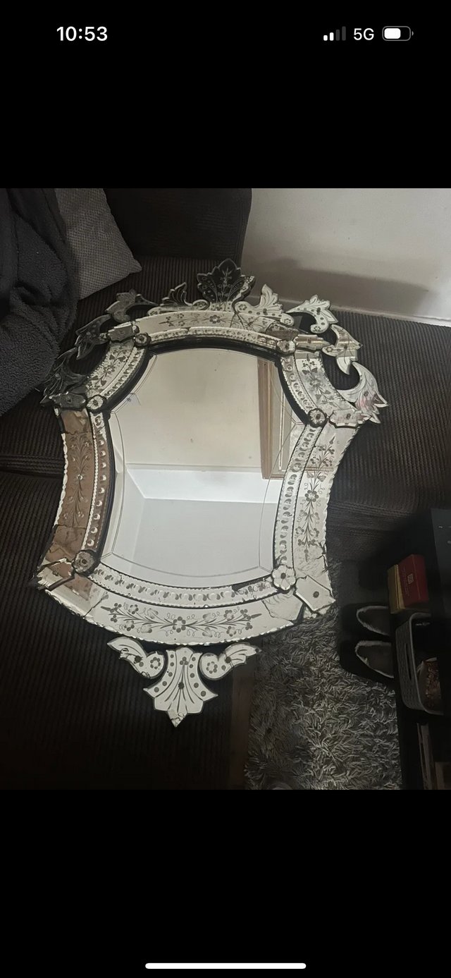 Preview of the first image of Venetian antique mirror large.