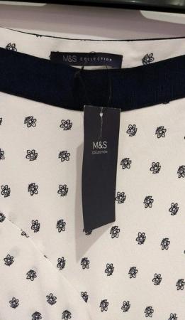 Image 18 of New Tags Marks and Spencer Soft White Skirt Size 18 Regular