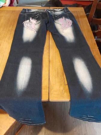 Image 2 of Womens jeans with stones on the jeans