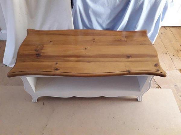 Image 13 of LARGE PINE PAINTED COFFEE TABLE