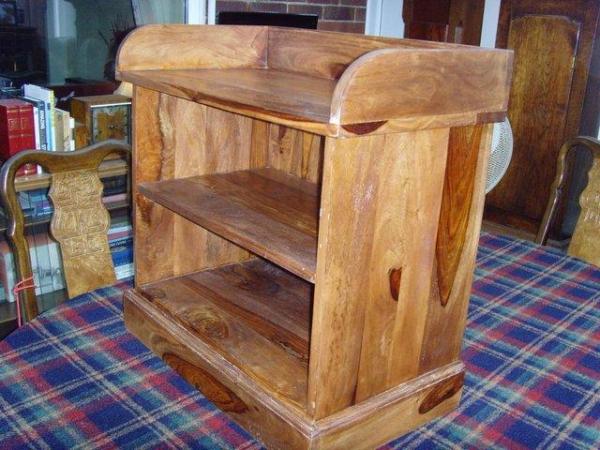 Image 3 of Solid wood cabinet with single shelf
