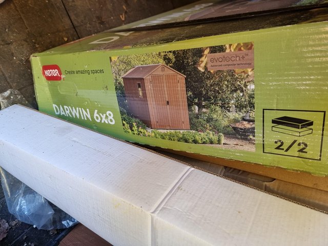 Preview of the first image of Darwin 6x8 Garden Shed Brown.