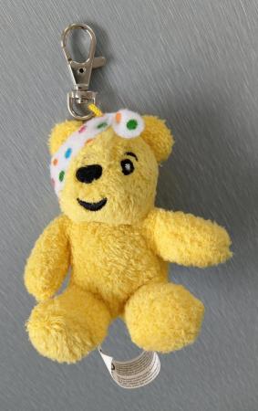 Image 19 of Children in Need Small Pudsey Bear Soft Toy & Key Ring..
