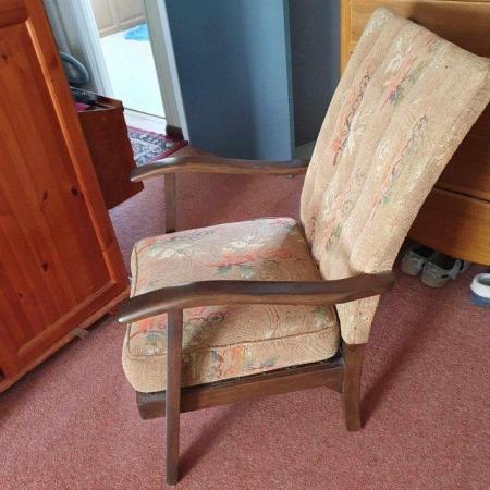 Image 1 of Vintage 1940s Utility Fireside Chair