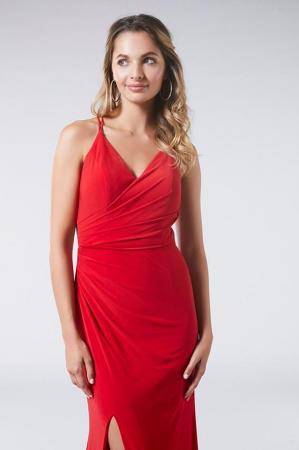 Image 2 of Sample sale dress Tiffany's red backless, split in skirt £99