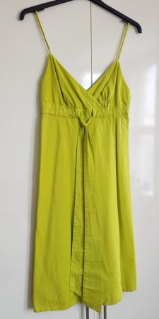 Image 3 of J. Crew lime green, below knee summer dress UK size 12 (US s