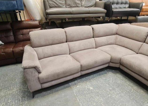 Image 12 of Illinois toronto charcoal fabric recliner corner sofa