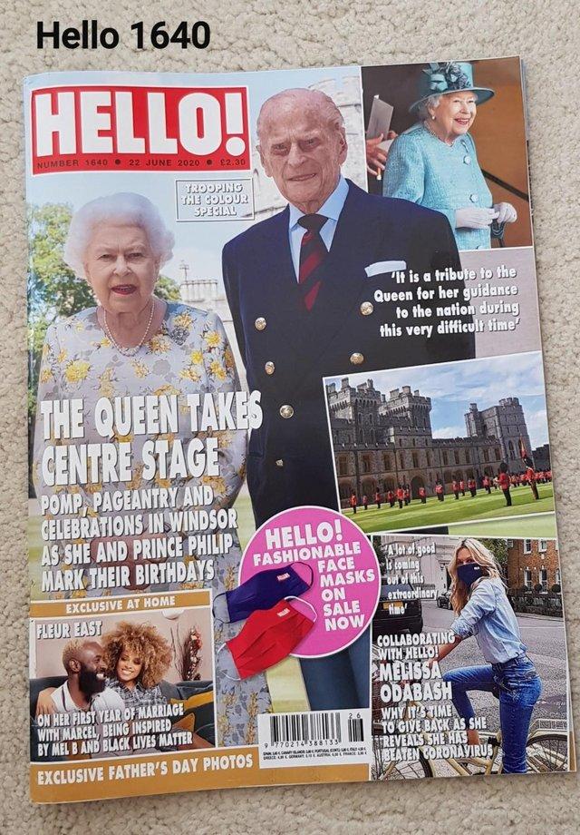 Preview of the first image of Hello Magazine 1640 - The Queen Centre Stage - Trooping 2020.