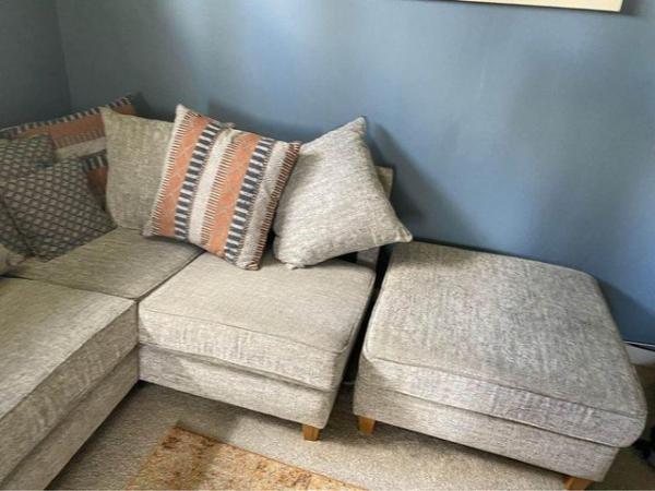 Image 3 of Beautiful Araura corner chaise scatterback sofa