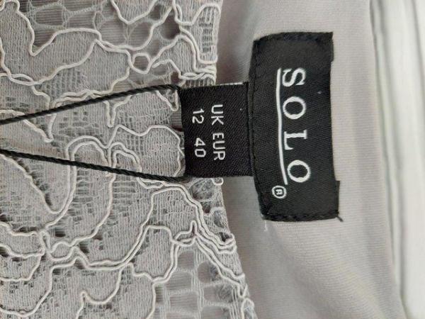 Image 2 of DRESS (LACE GREY SIZE 12 BY SOLO)