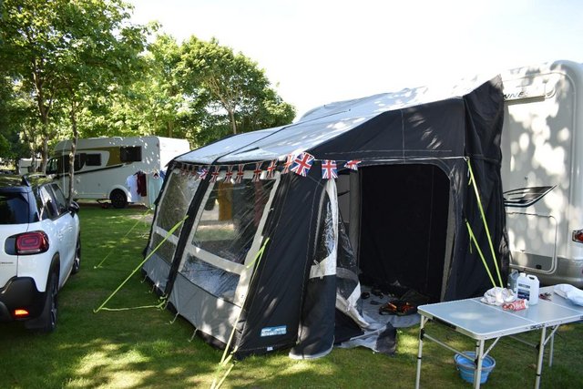 Preview of the first image of Kampa Rally Pro Air 390 Driveaway Awning.