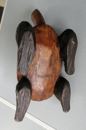Image 9 of A Fairtrade Wooden Tortoise.Height 7".