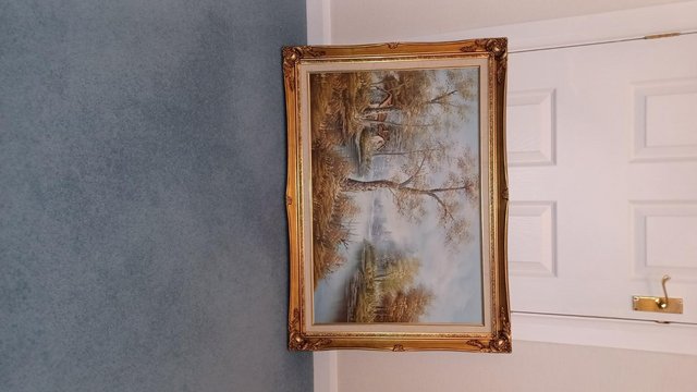 Preview of the first image of Oil print from the 1980's in perfect condition.