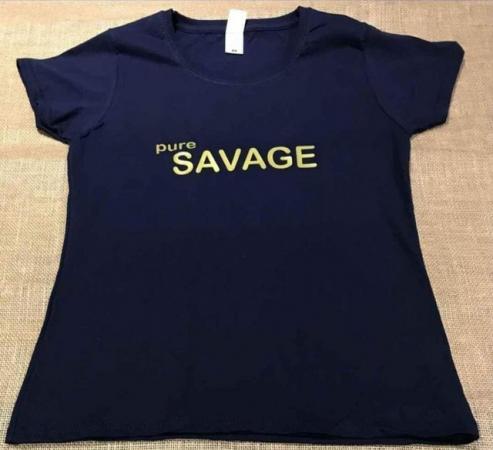 Image 1 of Ladies medium navy Tshirt brand new