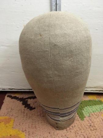 Image 1 of Vintage soft cloth covered Milliner’s Mannequin head