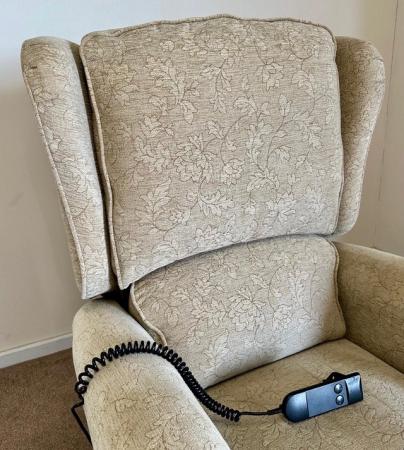 Image 4 of REPOSE ELECTRIC RISER RECLINER STRAW MOBILITY CHAIR DELIVERY