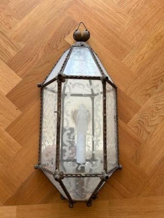 Image 1 of Antique Wall Light - wired for electricity