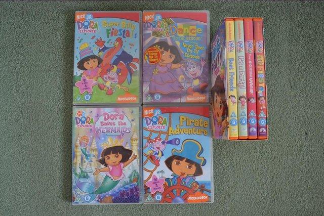 Preview of the first image of Dora the Explorer DVD's 8 in total.