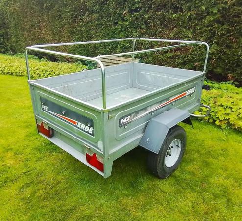 Image 2 of ERDE 142 5X3 TIPPING TRAILER WITH HIGH FRAME