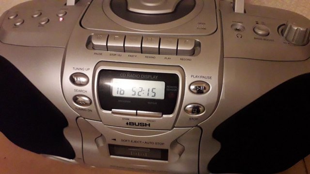 Image 2 of Bush portable FM Radio CD Cassette Player
