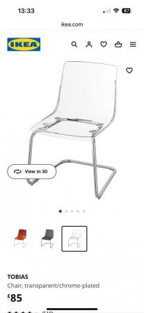 Image 1 of Ikea chairs set of 6. Rrp £85 each