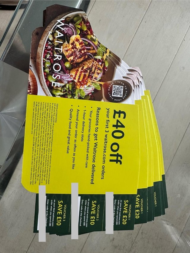 Waitrose Voucher up to £40 discount